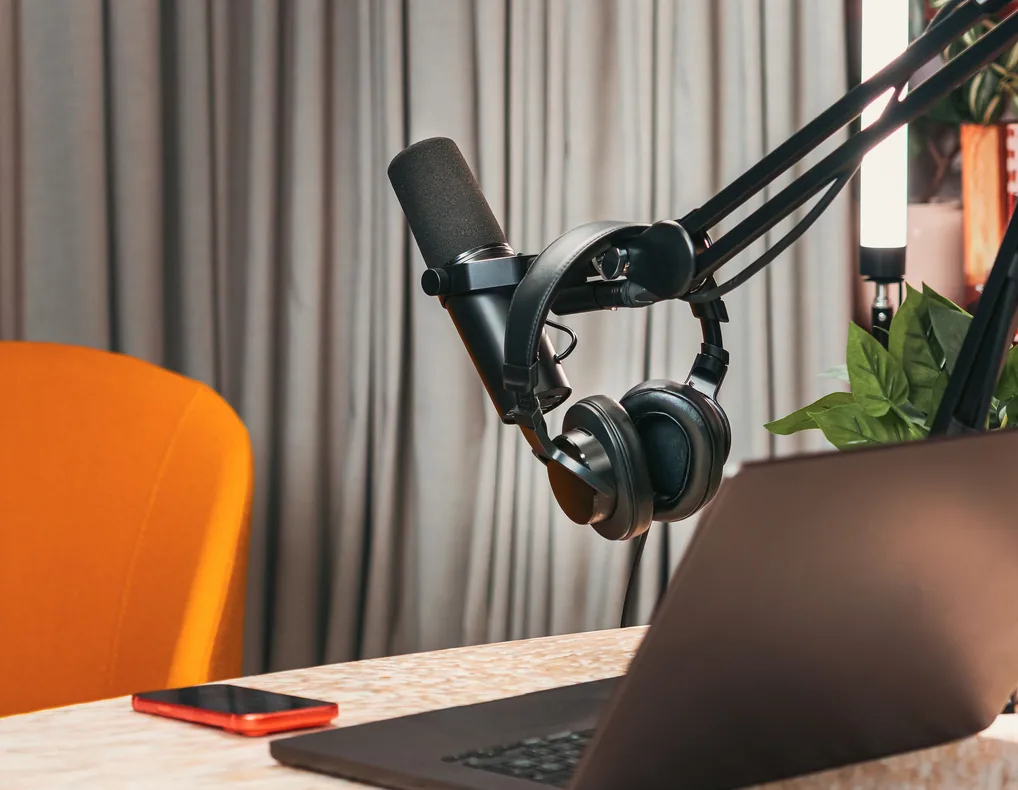 Compact dynamic microphone for a small home office