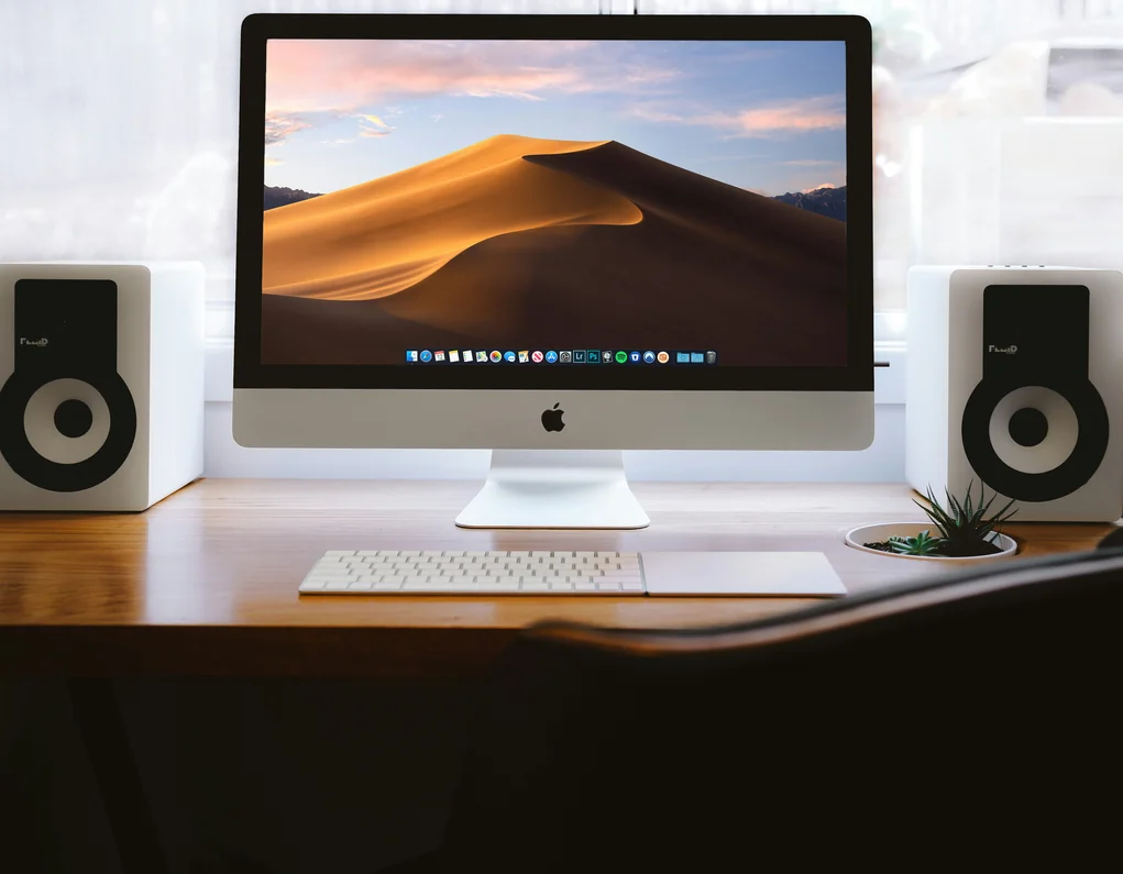 Compact stereo speakers for everyday work