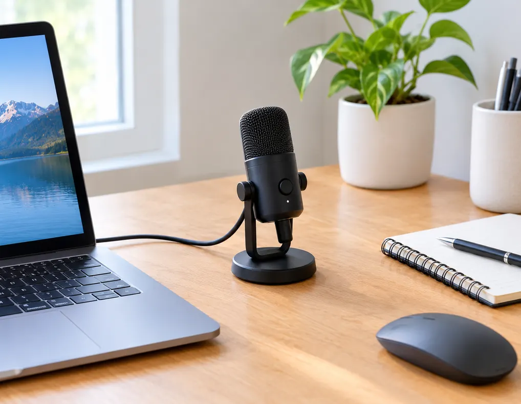 Mini USB microphone for a small home office