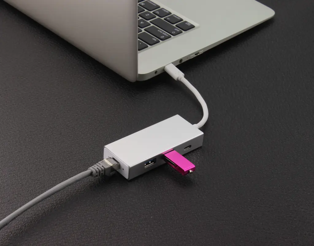 powered USB hub for a small home office