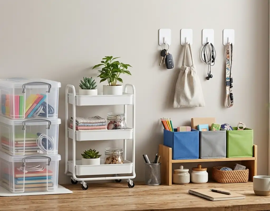 Small apartment storage products for space-saving organization