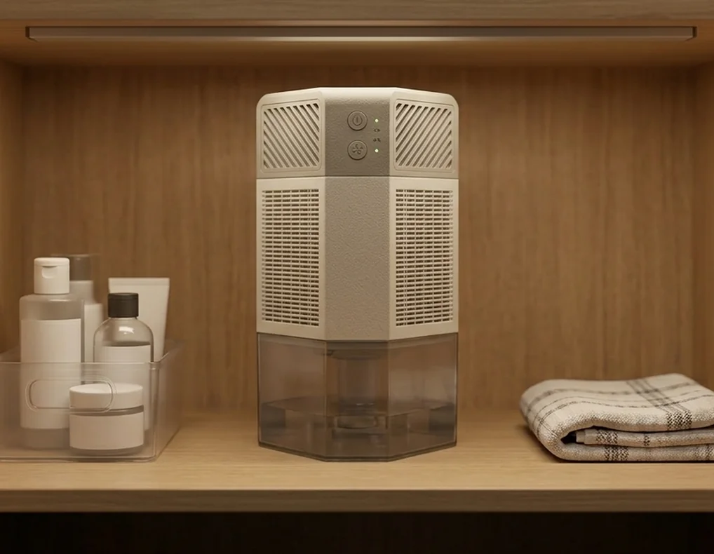 Small thermoelectric dehumidifier for a home office