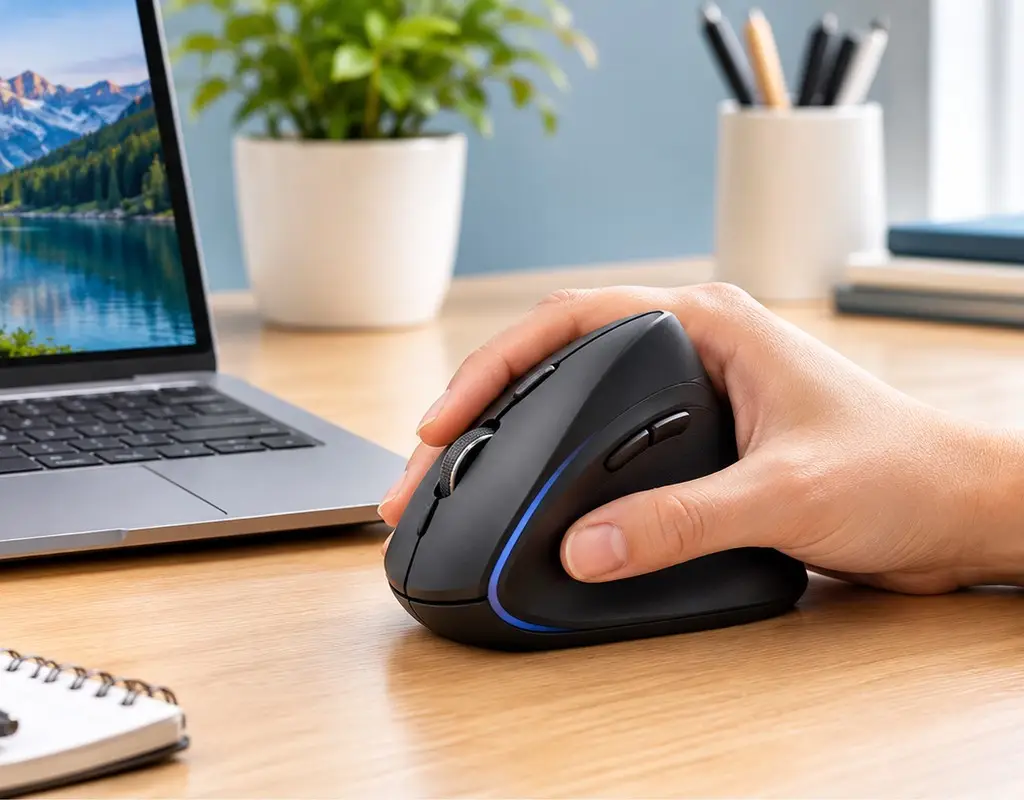 best compact vertical wireless mouse for small desks