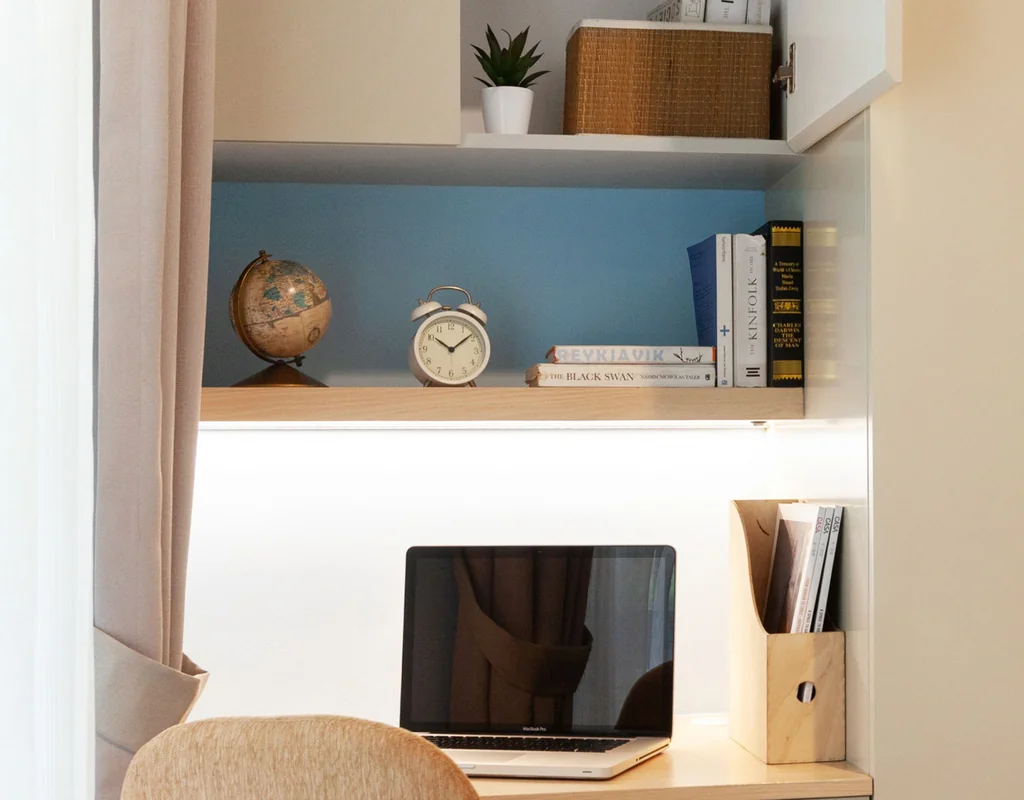 choosing shelving for a small home office